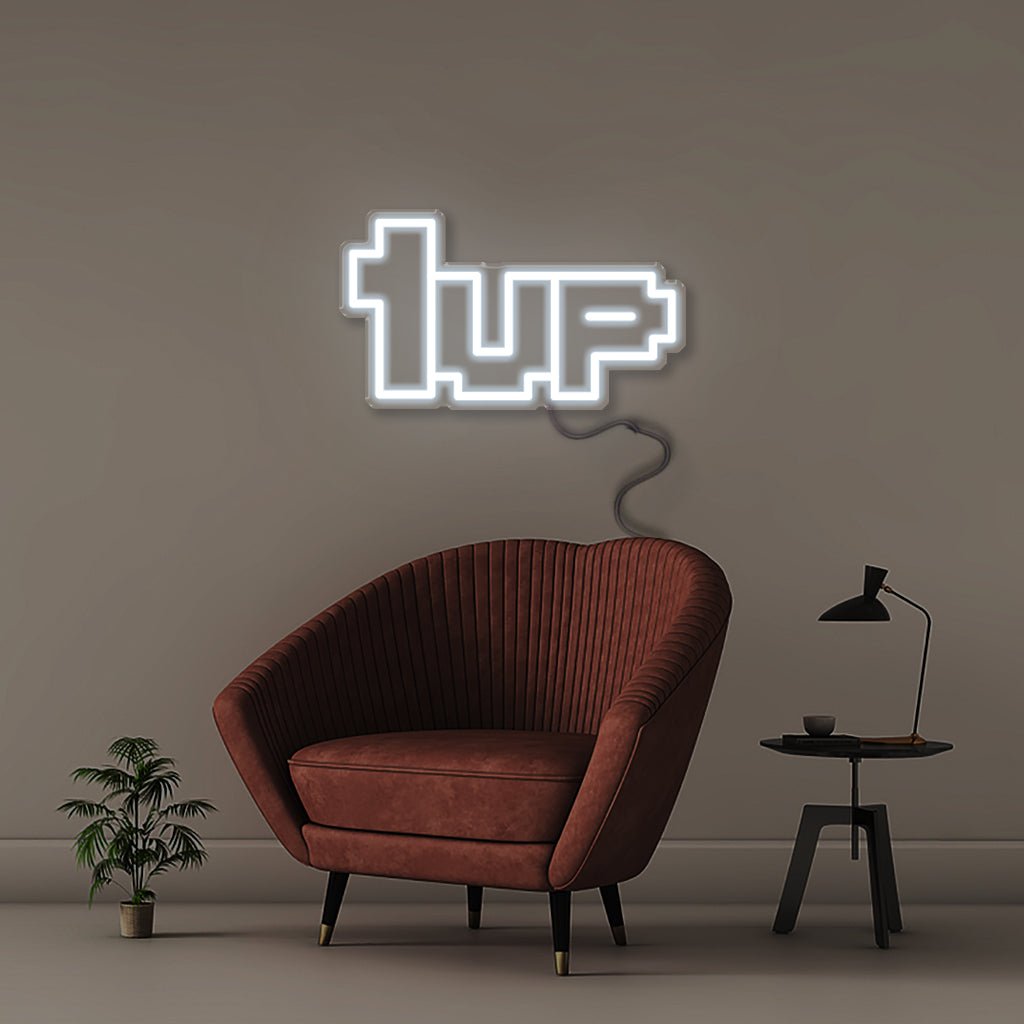 1UP - Neonific - LED Neon Signs - Cool White - 18" (46cm)