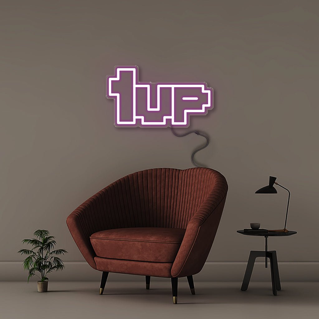 1UP - Neonific - LED Neon Signs - Purple - 18" (46cm)