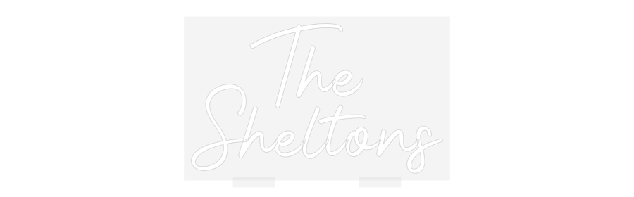 Custom Wedding LED Neon Sign: The 
Sheltons