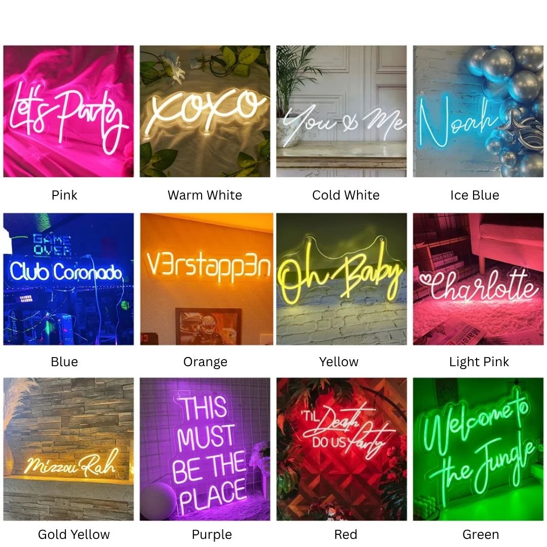 Flex LED Faux Neon Color Panel Sample (PVC)
