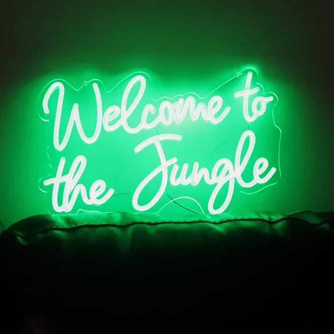 Welcome to the Jungle LED Neon Sign (USB-Dimmable)