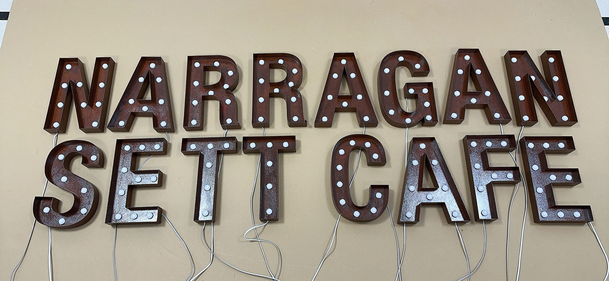 Marquee Letters Sign (Custom Stainless Steel)