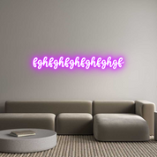 Custom LED Neon Sign: fghfghfghfghf...