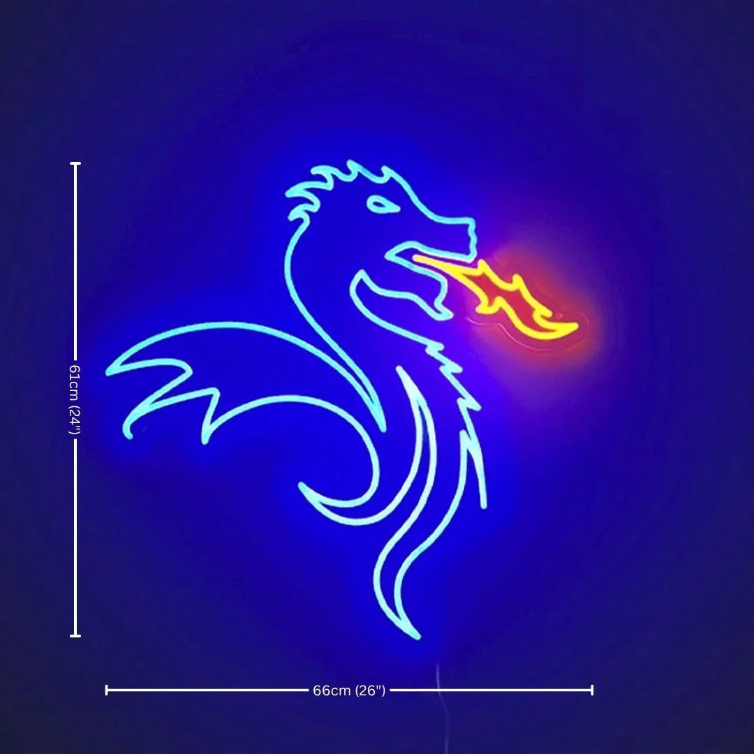 FC Porto Dragon LED Neon Sign – Officially Licensed Light Decor