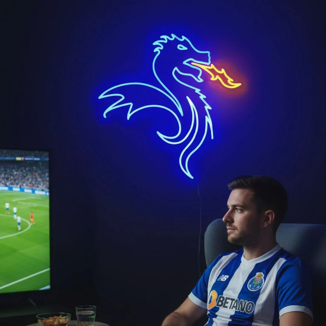 FC Porto Dragon LED Neon Sign – Official Licensed Fan Decoration