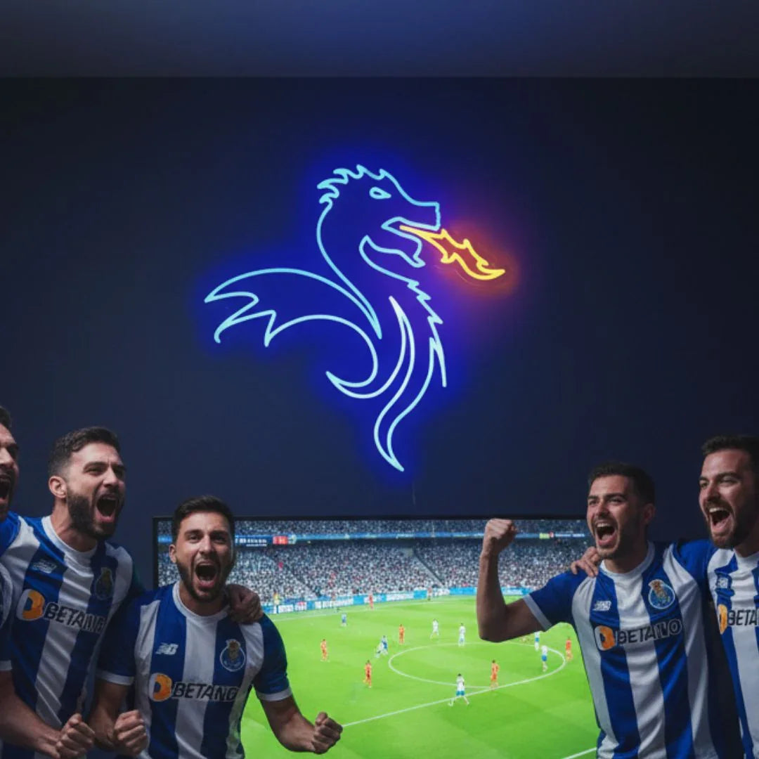 FC Porto Dragon LED Neon Sign – Official Licensed Fan Decoration