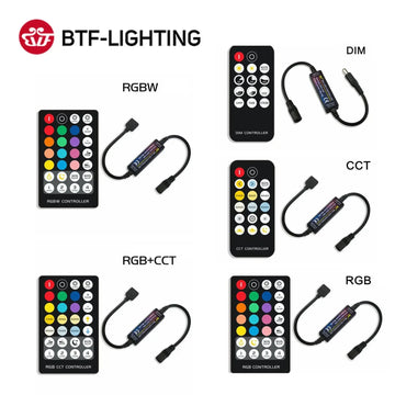 RF LED Strip Controller | 14-28 Key Remote for RGB, RGBW, RGBCCT, LED Neon Signs