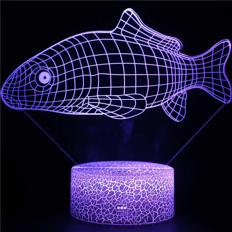 3D Illusion Lamp – USB-Powered LED Night Light for Kids & Home Décor
