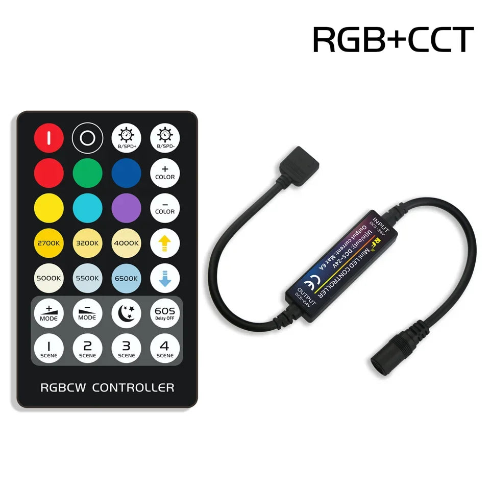 RF LED Strip Controller | 14-28 Key Remote for RGB, RGBW, RGBCCT, LED Neon Signs
