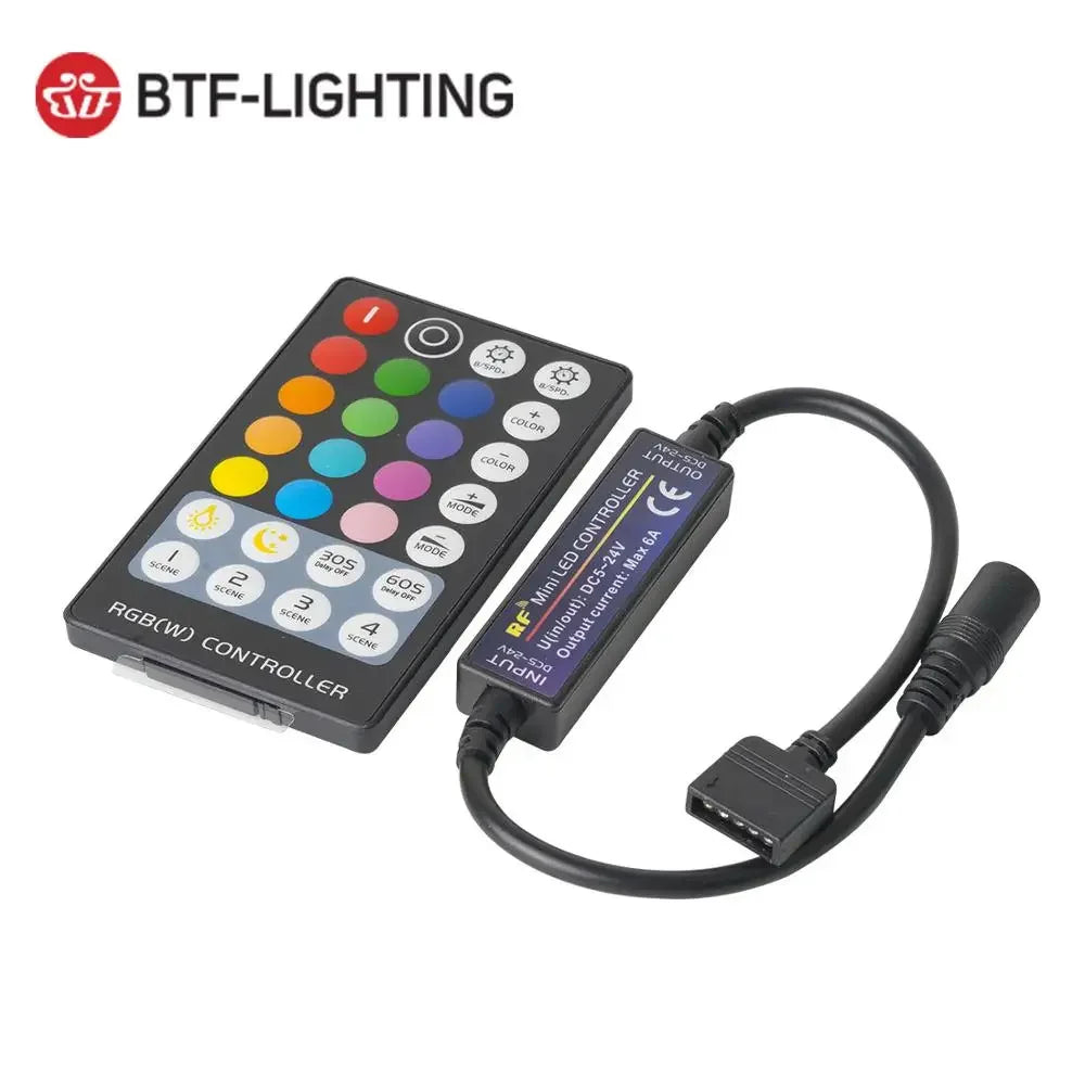 RF LED Strip Controller | 14-28 Key Remote for RGB, RGBW, RGBCCT, LED Neon Signs