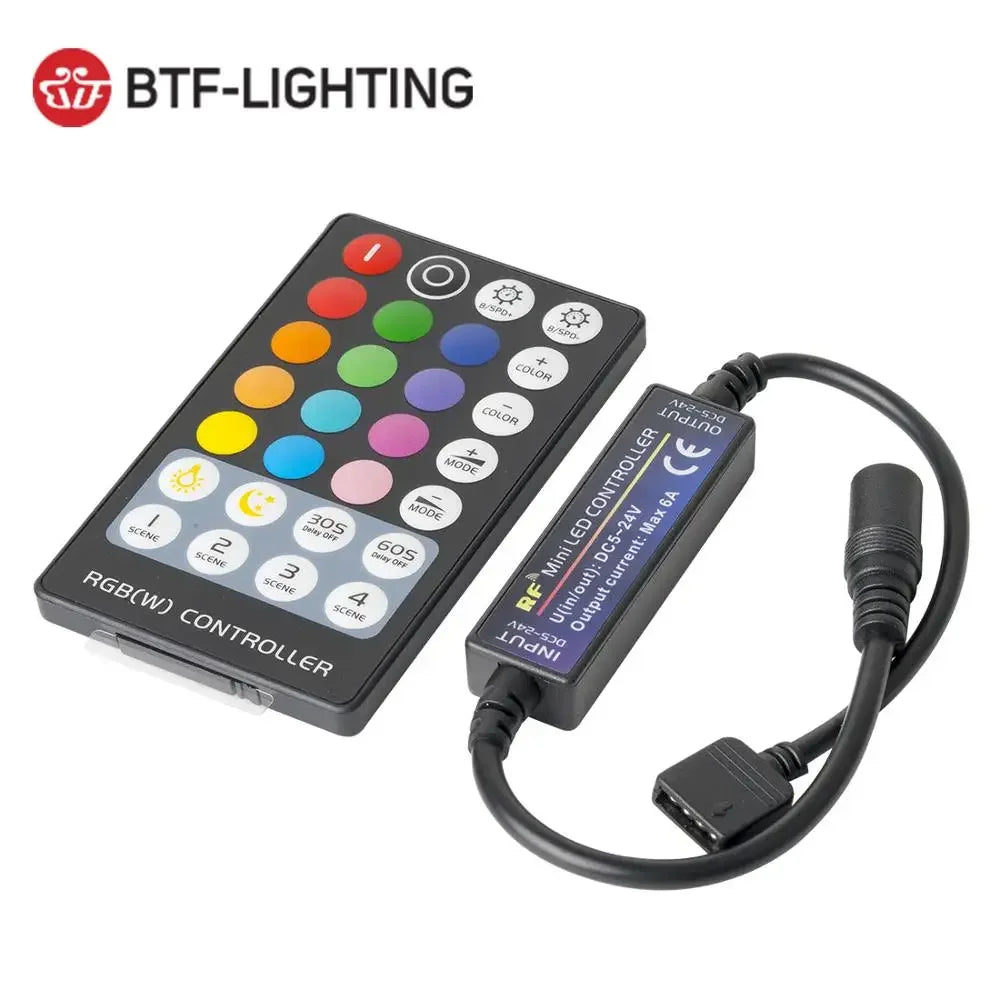 RF LED Strip Controller | 14-28 Key Remote for RGB, RGBW, RGBCCT, LED Neon Signs