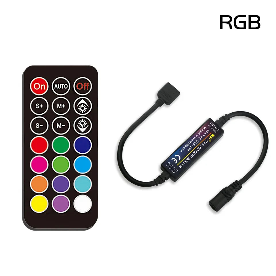 RF LED Strip Controller | 14-28 Key Remote for RGB, RGBW, RGBCCT, LED Neon Signs