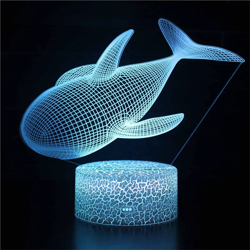 3D Illusion Lamp – USB-Powered LED Night Light for Kids & Home Décor