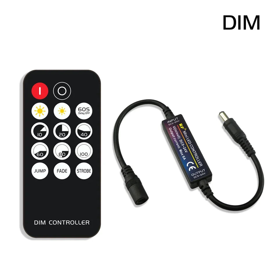 RF LED Strip Controller | 14-28 Key Remote for RGB, RGBW, RGBCCT, LED Neon Signs