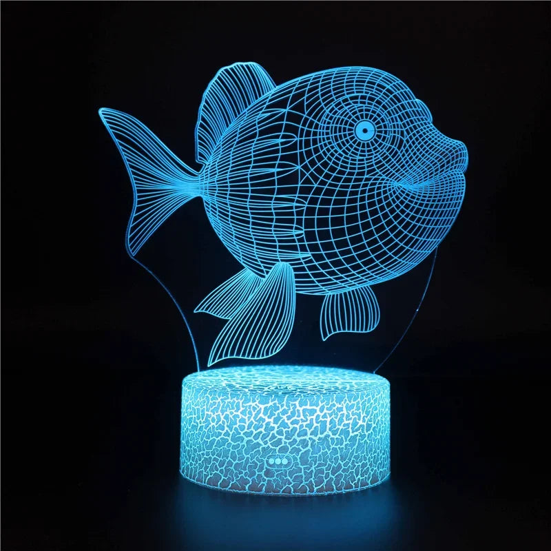 3D Illusion Lamp – USB-Powered LED Night Light for Kids & Home Décor