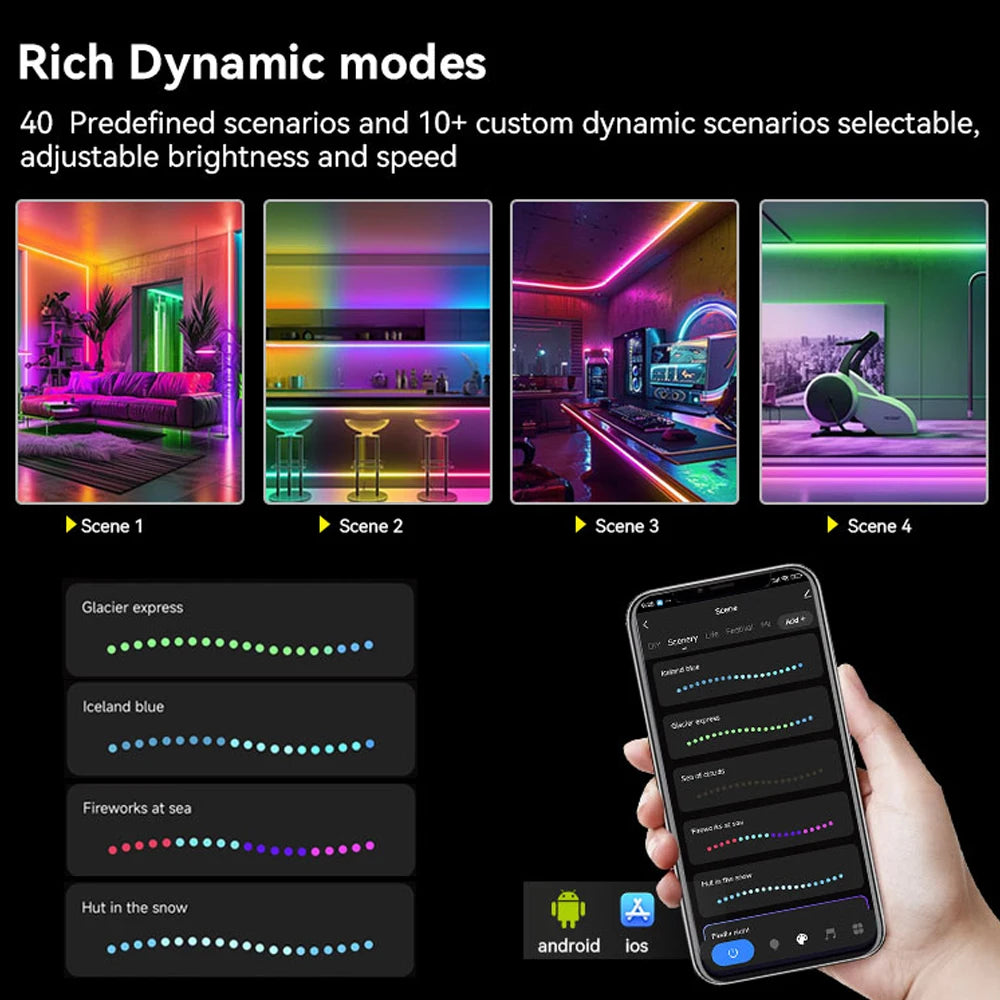 SPI RGB RGBW 2.4G WiFi LED Controller UL Certified Tuya APP/Smart Life/Google Home/Alexa Control Support WS2812B WS2811 WS2815
