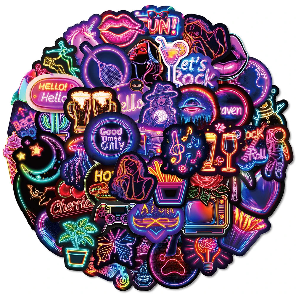 Neon Stickers