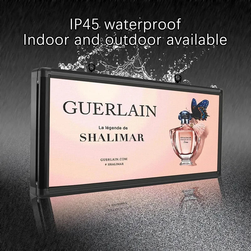 P6 Outdoor Programmable LED Display Sign – 40" x 18" Full Color (WiFi + USB)