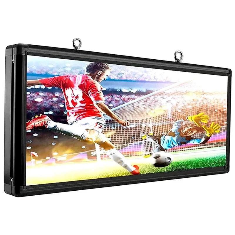 P6 Outdoor Programmable LED Display Sign – 40" x 18" Full Color (WiFi + USB)