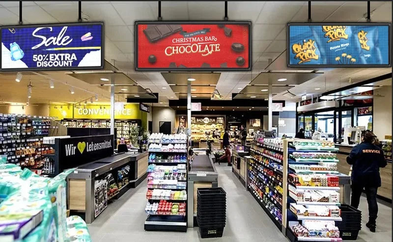 P6 Outdoor Programmable LED Display Sign – 40" x 18" Full Color (WiFi + USB)