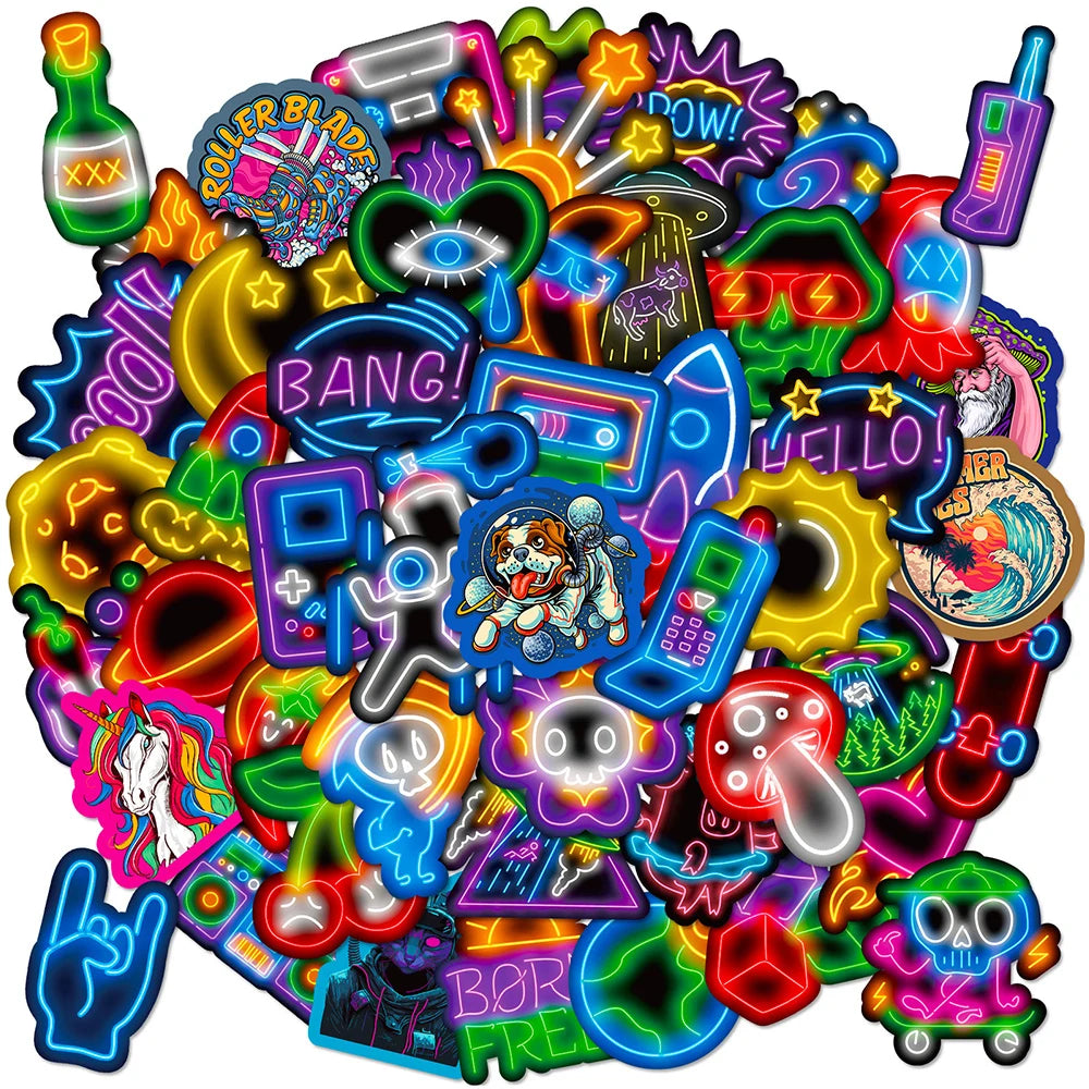 Neon Stickers
