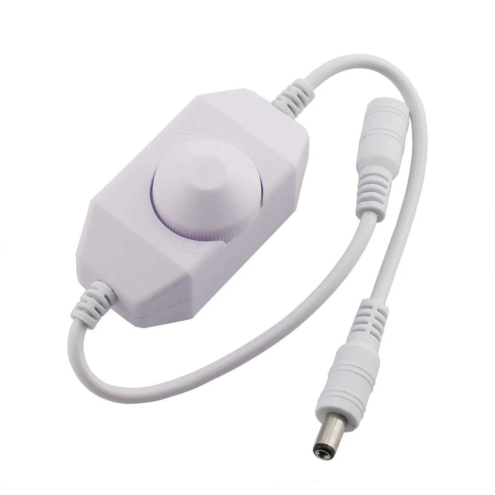 USB LED Dimmer – 5V Inline Brightness Control Switch for LED Light Strips