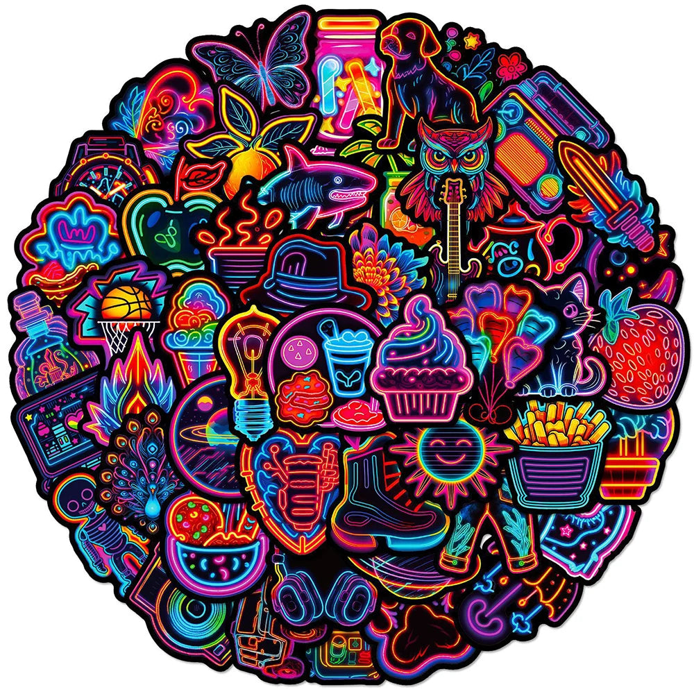 Neon Stickers