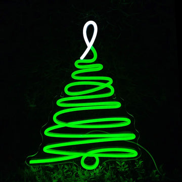 Minimalist Christmas Tree LED Neon Sign (42cm x 32cm)