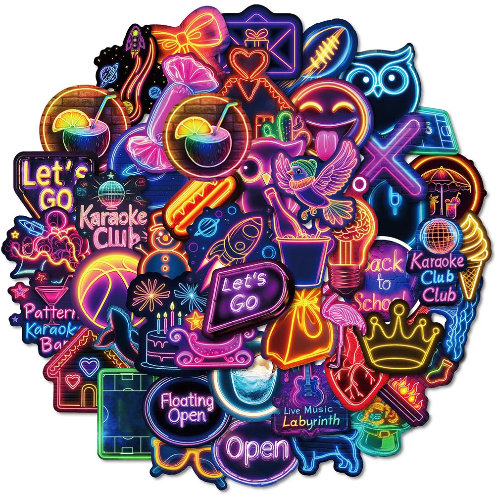 Neon Stickers