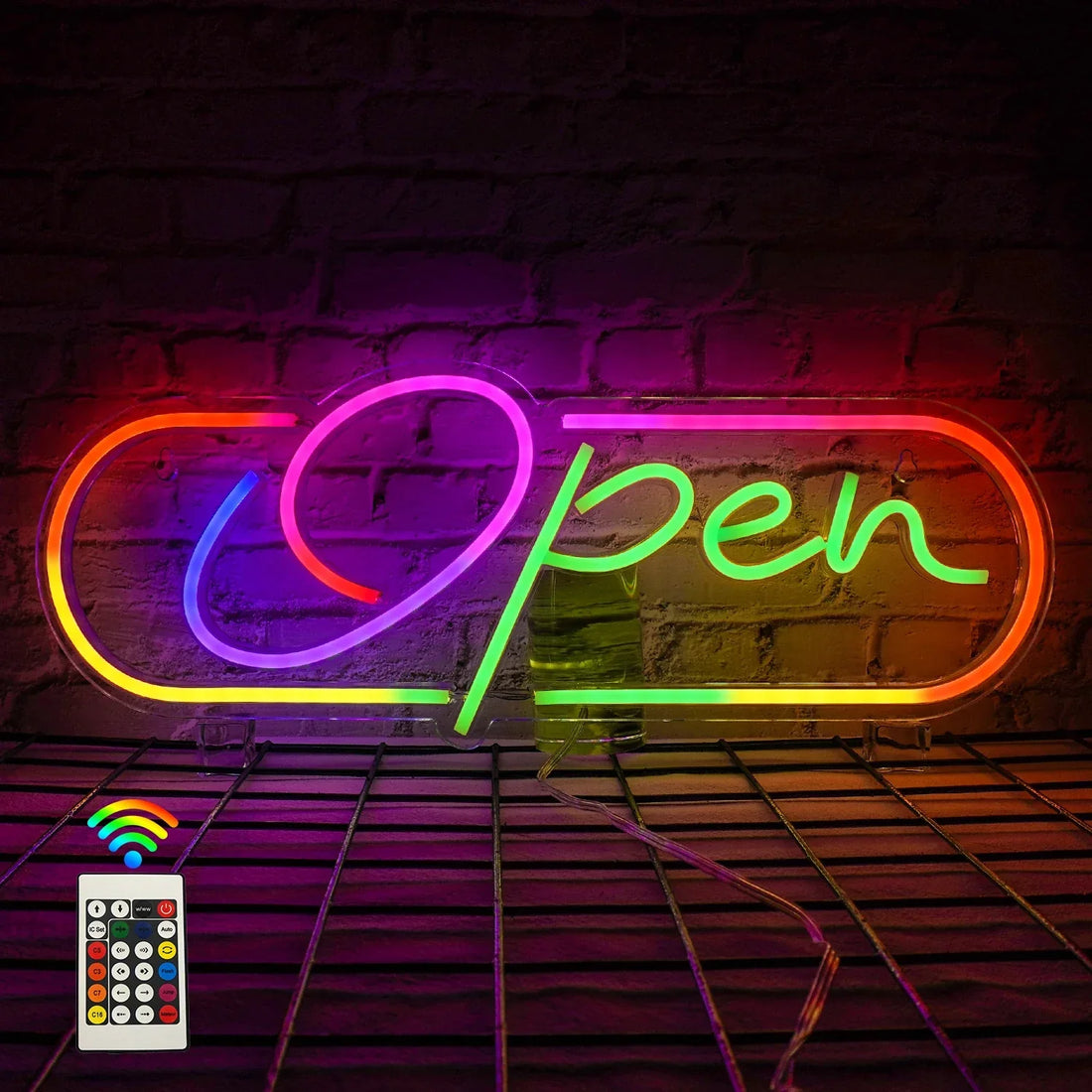 Open Sign in RGB Colors – USB Powered