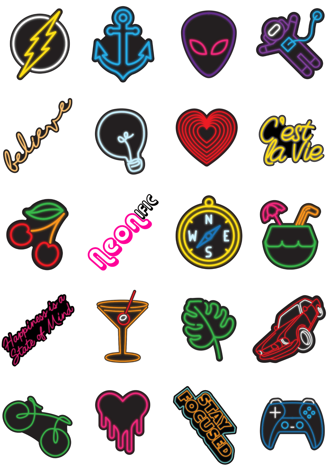 Neonific Neon Stickers - NEONIFIC
