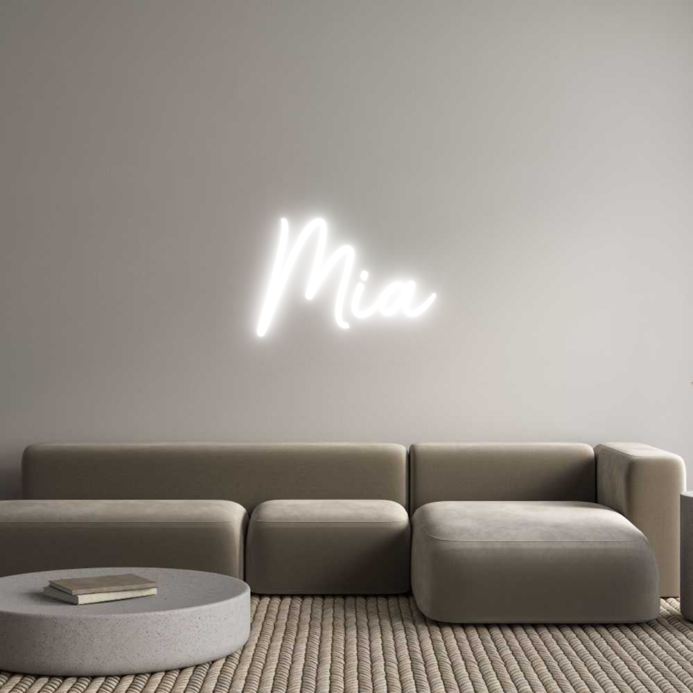 Custom LED Neon Sign: Mia