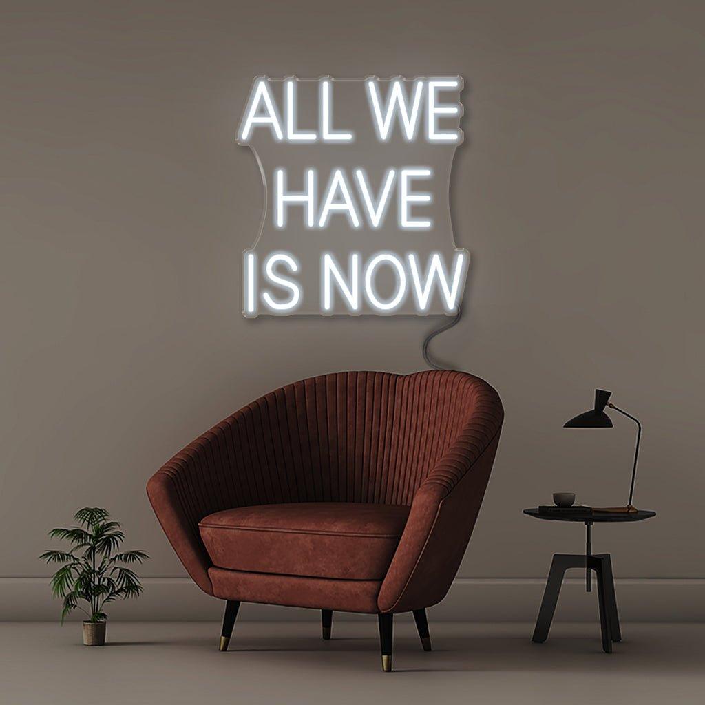 All We Have Is Now - Neonific - LED Neon Signs - 18" (46cm) - Blue