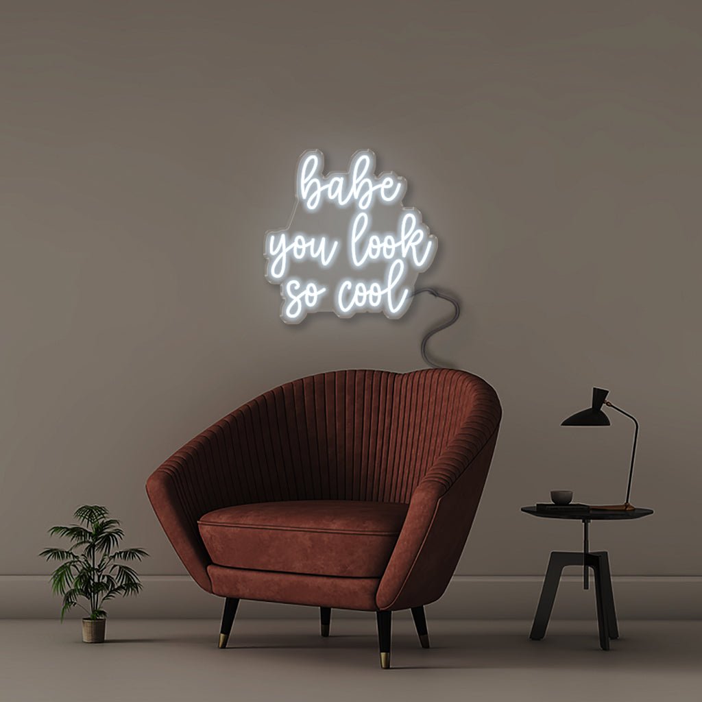 Babe You Look So Cool - Neonific - LED Neon Signs - 24" (61cm) - Blue