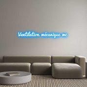 Enseigne LED néon personnalisée : Ventilation m...