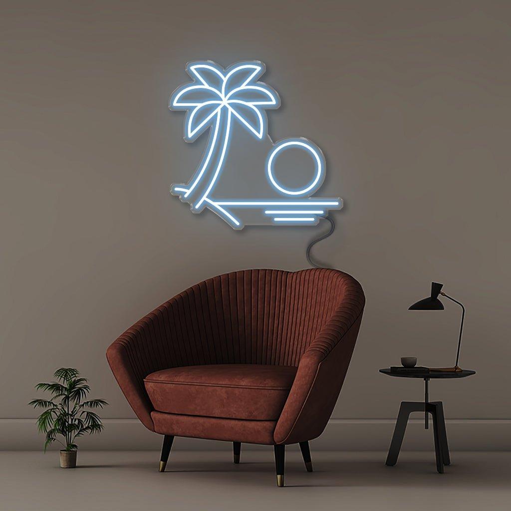 Beach - Neonific - LED Neon Signs - 18" (46cm) - Light Blue