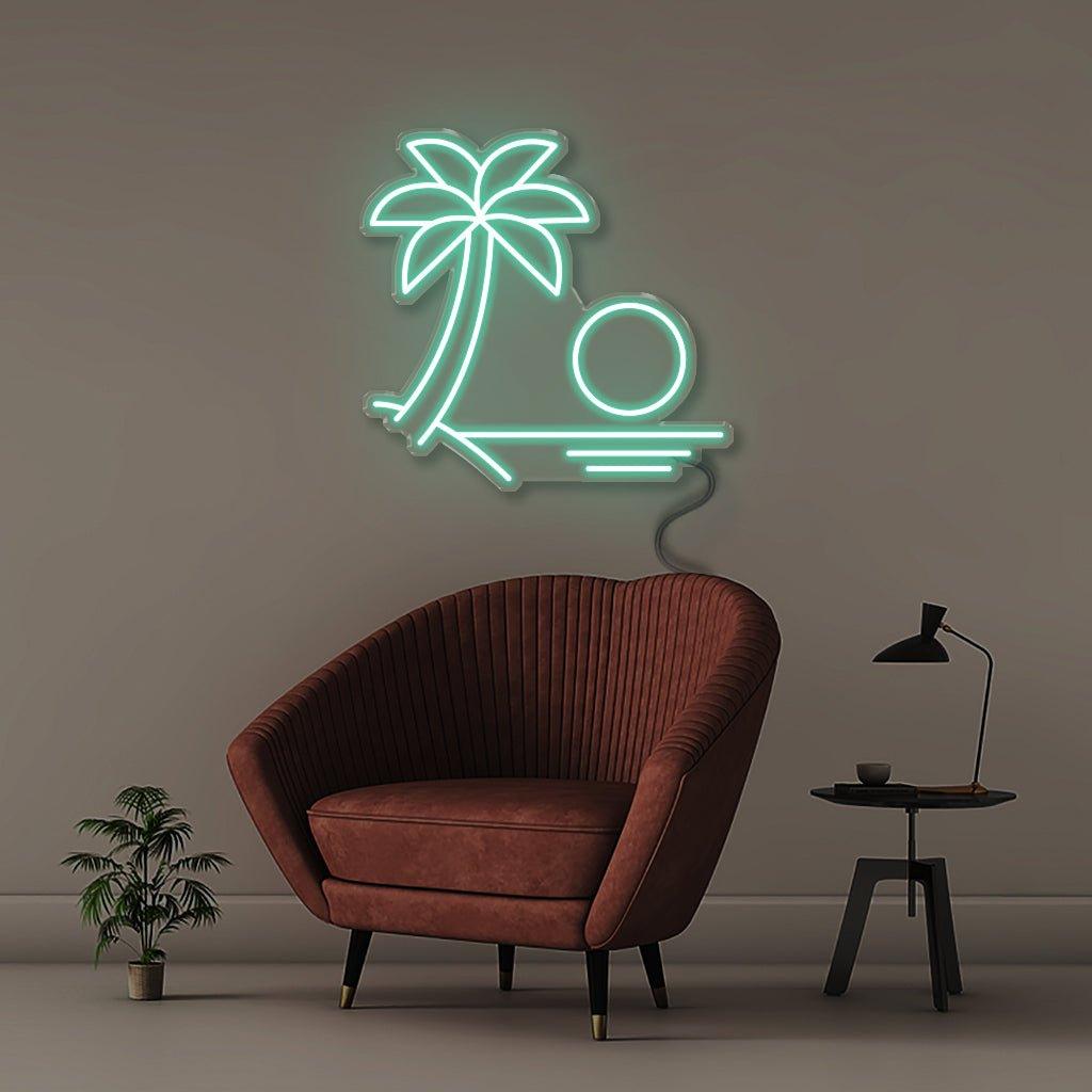 Beach - Neonific - LED Neon Signs - 18" (46cm) - Sea Foam