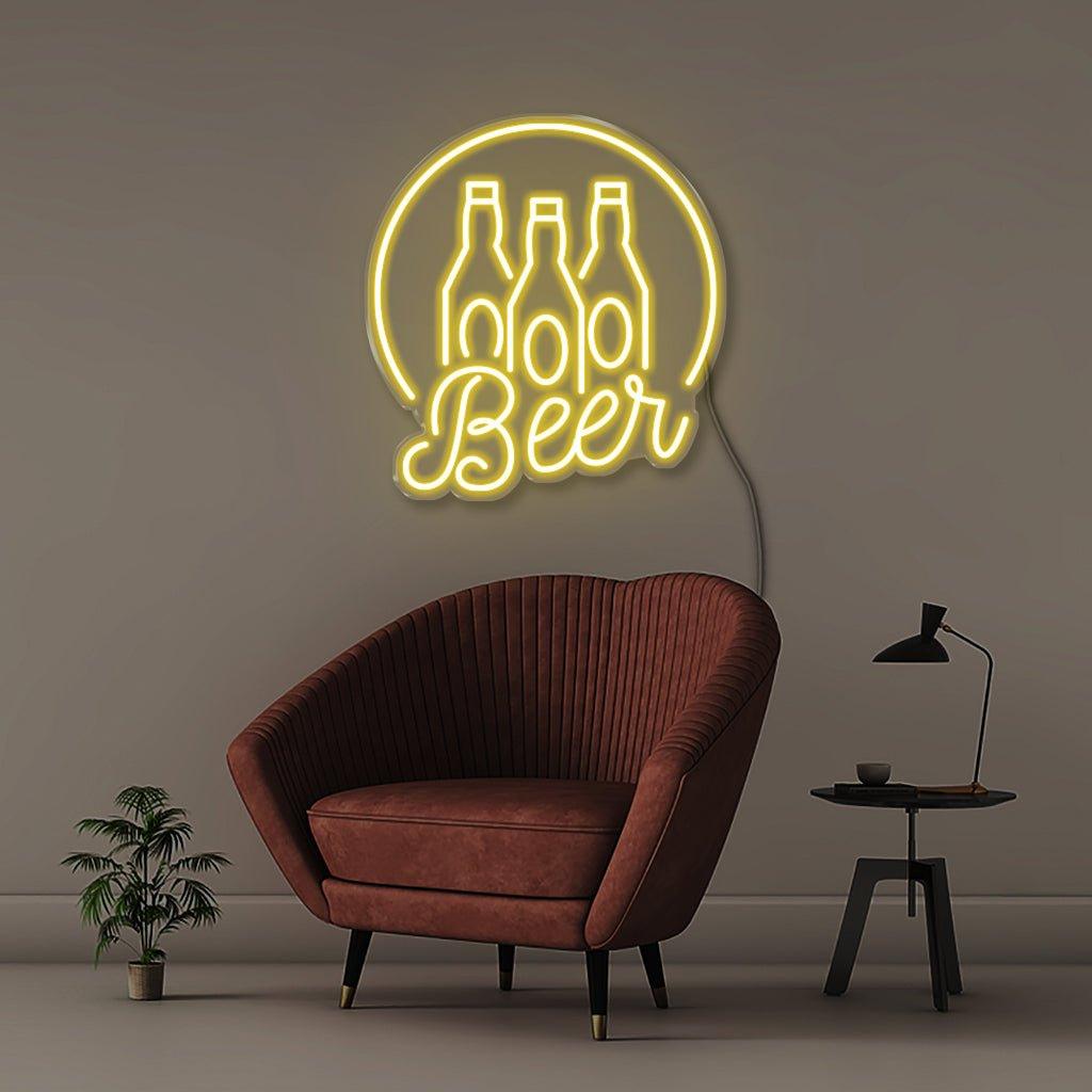 Beers - Neonific - LED Neon Signs - 18" (46cm) - Yellow