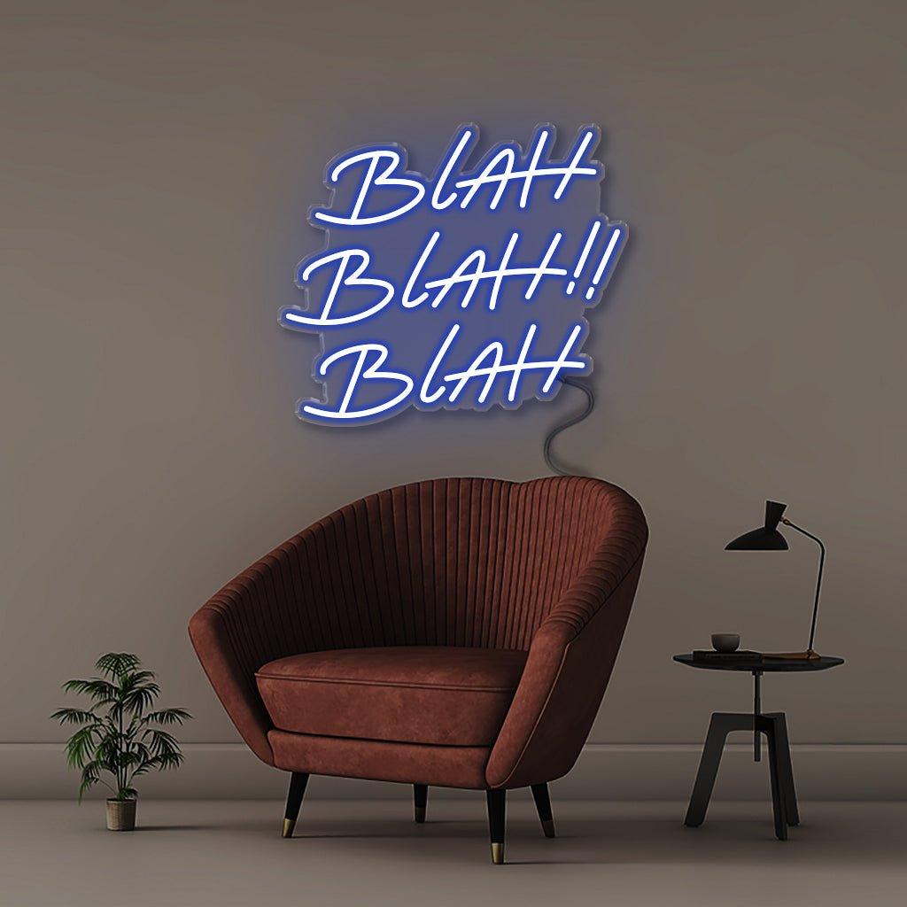 Blah - Neonific - LED Neon Signs - 18" (48cm) - Blue