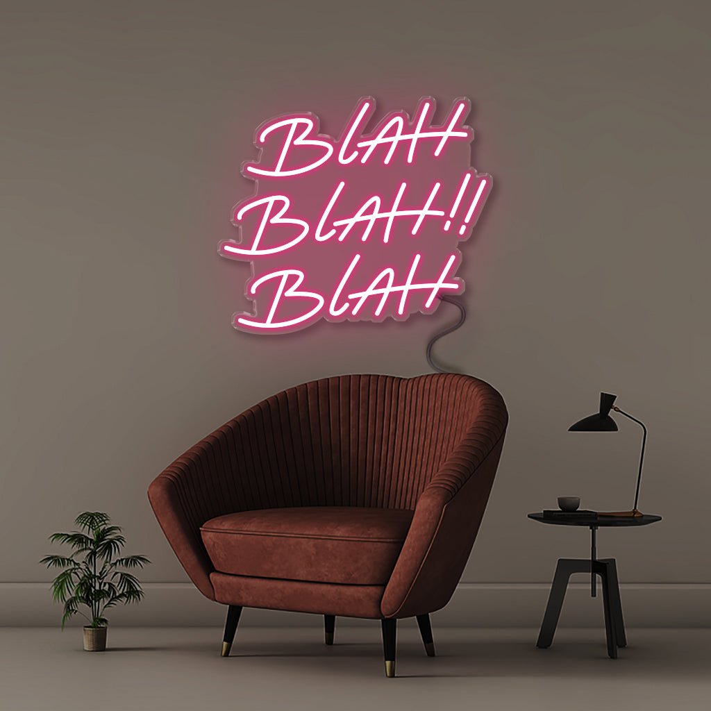 Blah - Neonific - LED Neon Signs - 18" (48cm) - Pink