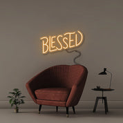 Blessed 2 - Neonific - LED Neon Signs - 18" (46cm) - Orange