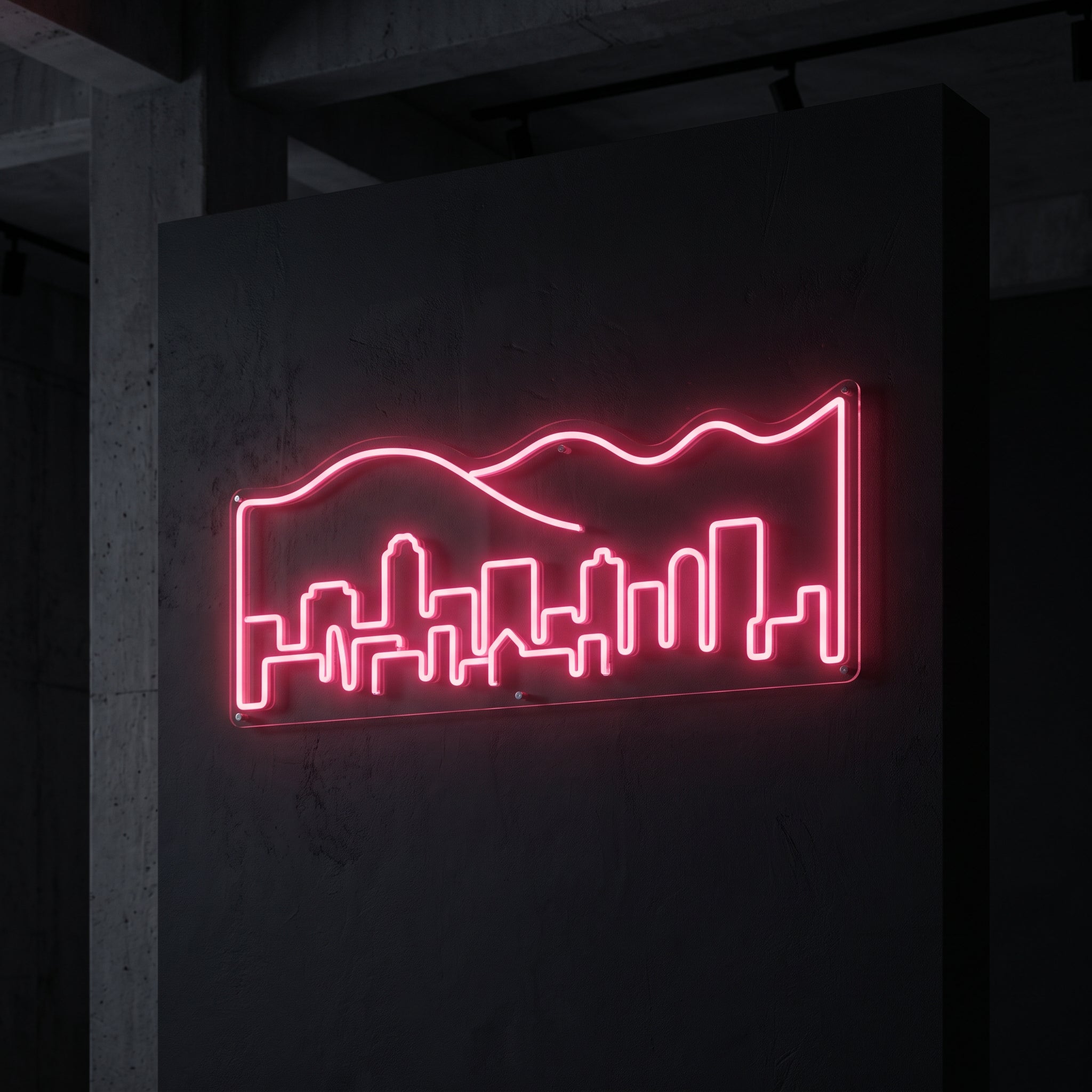 Boise Skyline Neon Sign