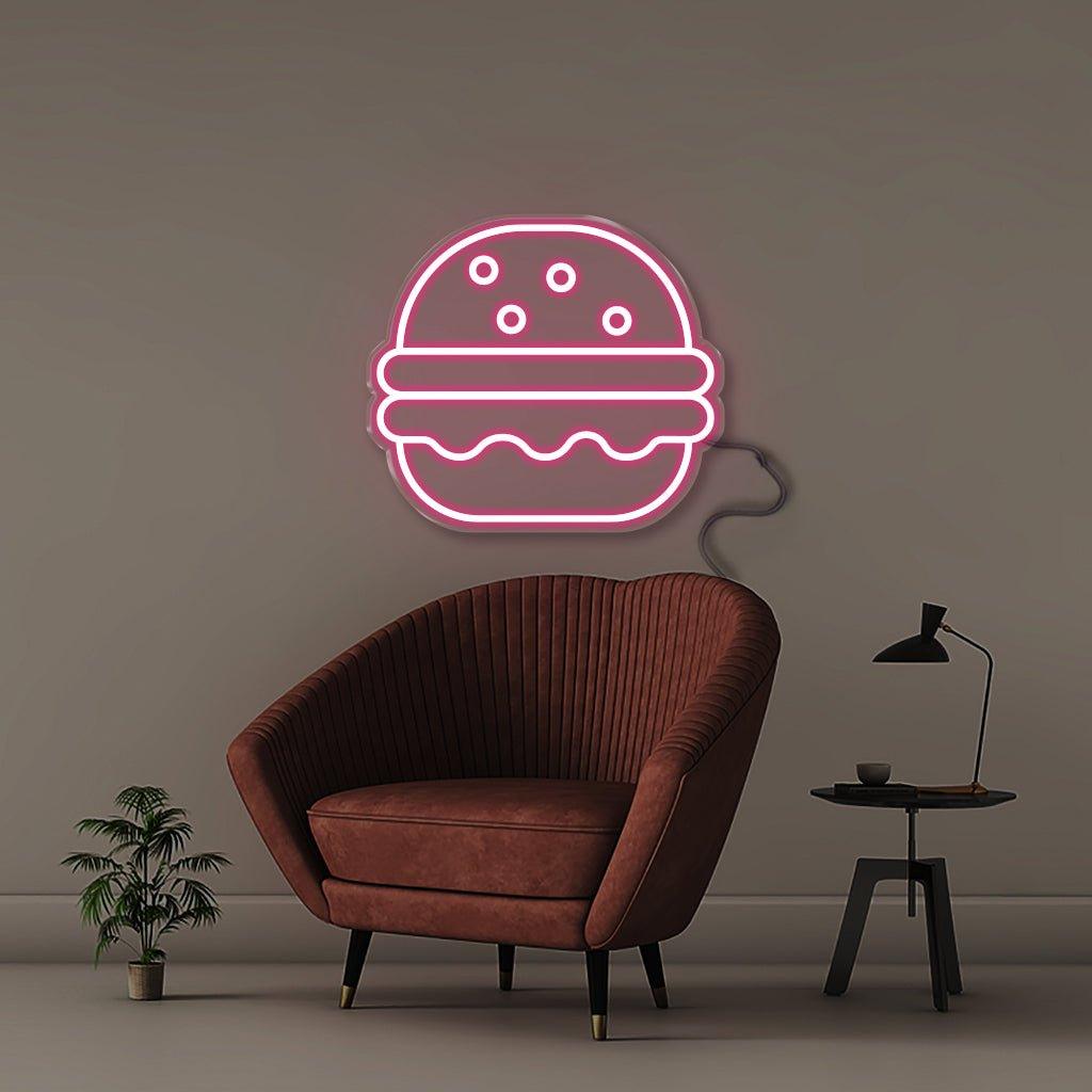 Burger - Neonific - LED Neon Signs - 50 CM - Blue