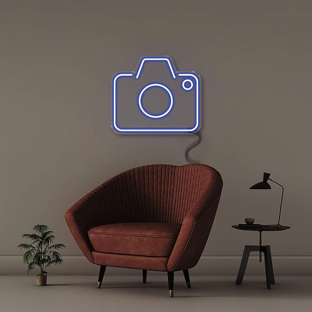 Camera - Neonific - LED Neon Signs - 50 CM - Blue