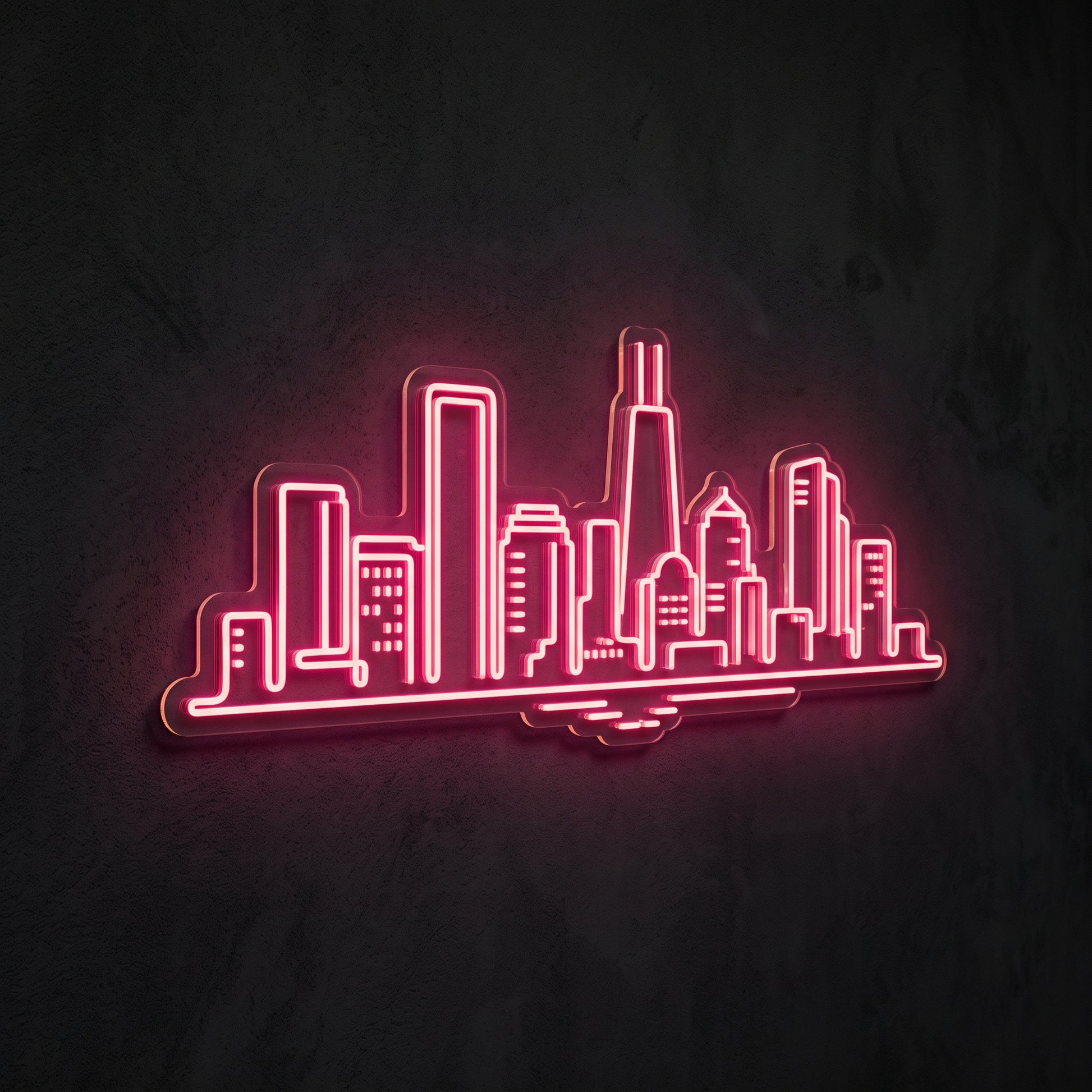 Cleveland Skyline Neon Sign