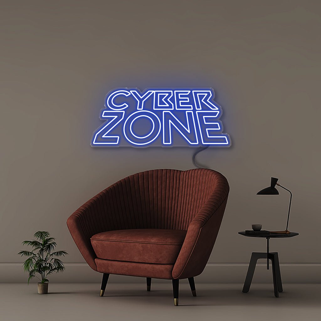 Cyber Zone - Neonific - LED Neon Signs - 30" (76cm) - Blue