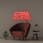 Cyber Zone - Neonific - LED Neon Signs - 30" (76cm) - Red