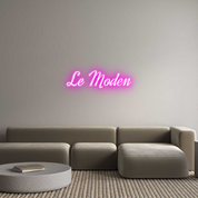 Custom LED Neon Sign: Le Moden