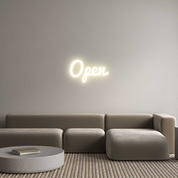 Custom LED Neon Sign: Open