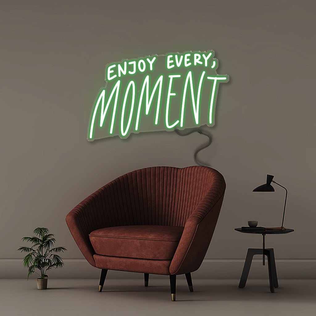 Enjoy Every Moment - Neonific - LED Neon Signs - 50 CM - Blue